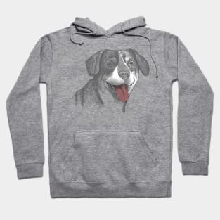 Dog Face Sketch Hoodie